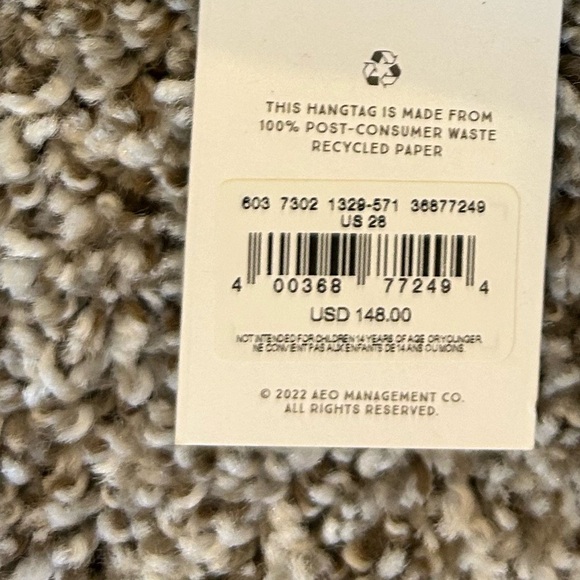 New With Tags AE 77 (American Eagle’s Premium Brand) High Waisted Short Size 28 - Picture 8 of 9